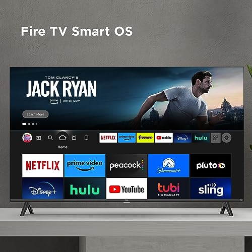 TCL 32-Inch Class S3 1080p LED Smart TV with Fire TV (32S350F, 2023 Model), Alexa Built-in, Apple AirPlay Compatibility, Streaming FHD Television,Black - Imagem 5